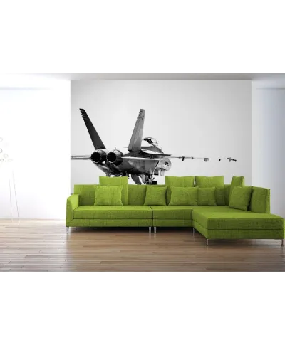 Fototapeta na ścianę - F18 taxiing - 254x183 cm