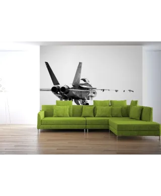 Fototapeta na ścianę - F18 taxiing - 254x183 cm