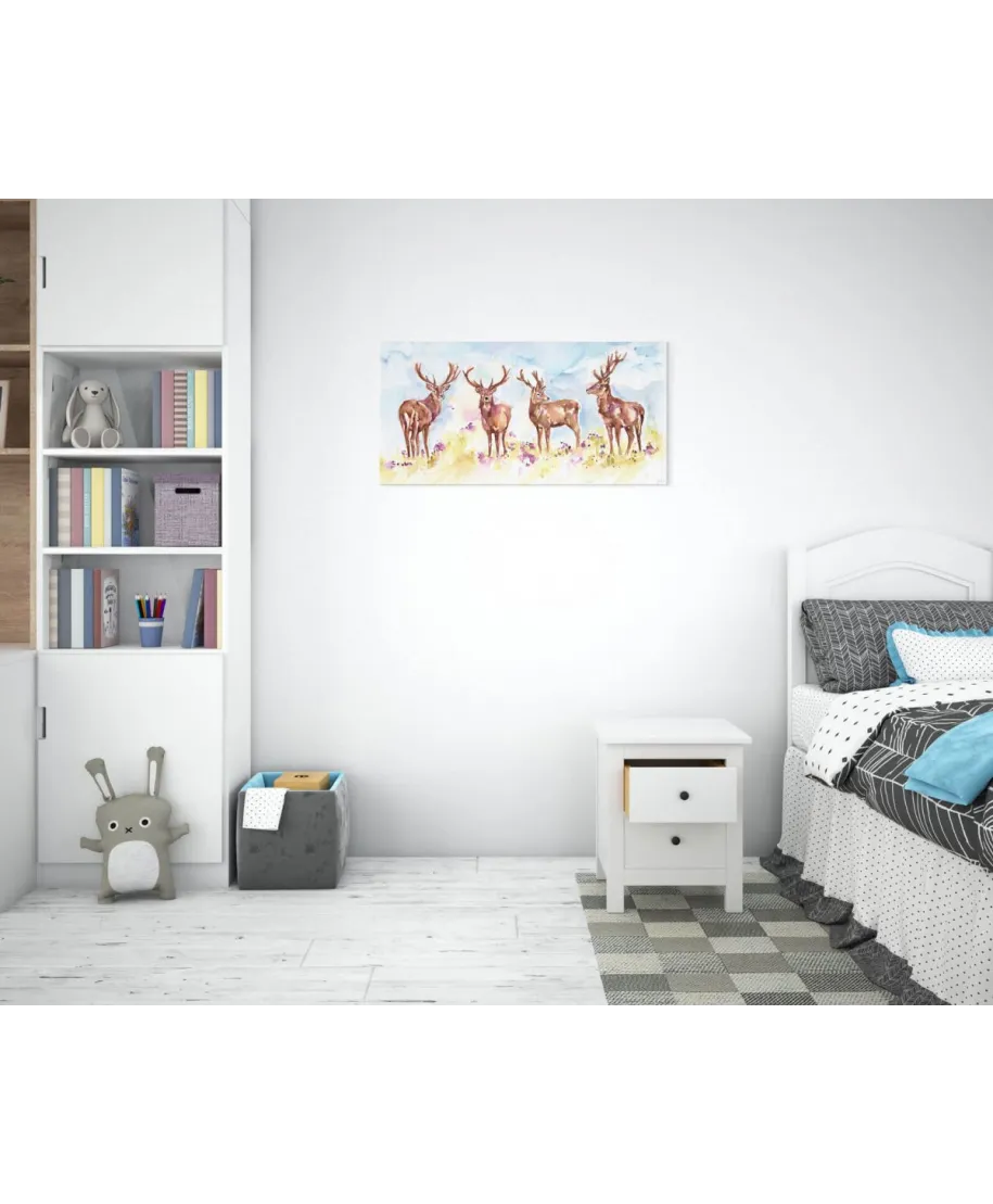 Stag Herd - obraz na płótnie