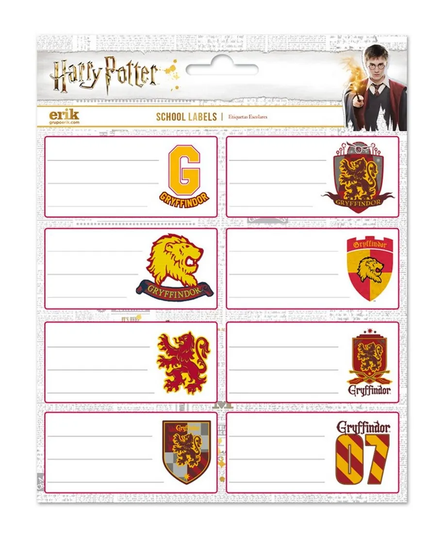 Harry Potter Herby Domów - naklejki na zeszyt