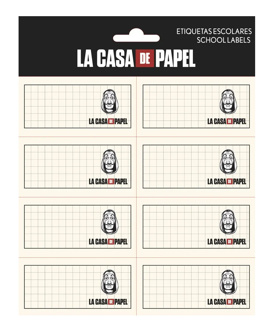La Casa De Papel - naklejki na zeszyt