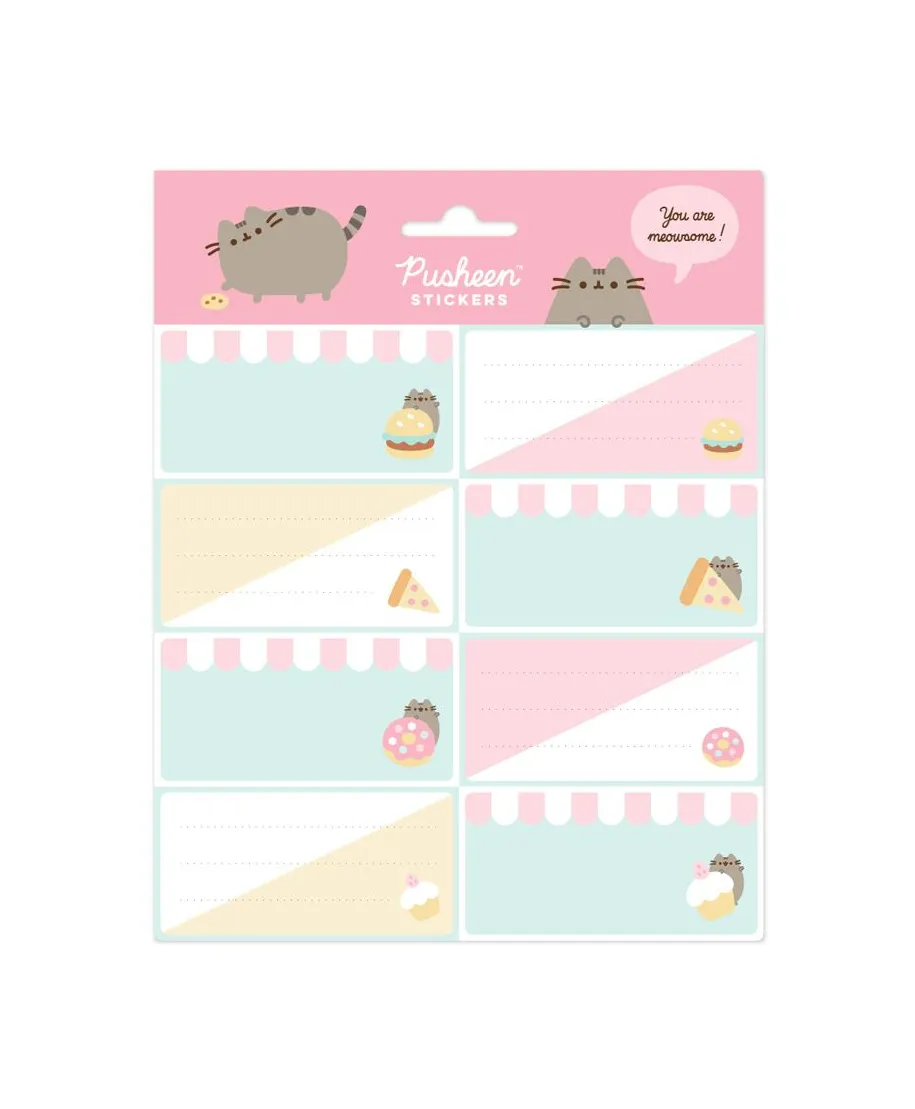 Pusheen Foodie Collection - naklejki na zeszyt