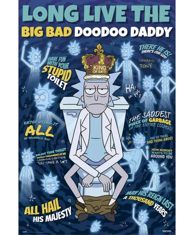 Rick and Morty Doodoo Daddy - plakat