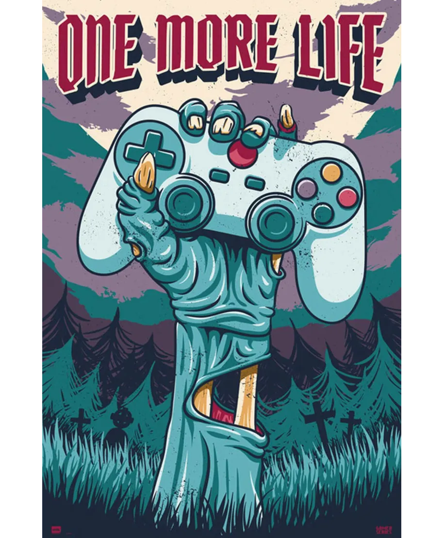 Gamer One More Life - plakat