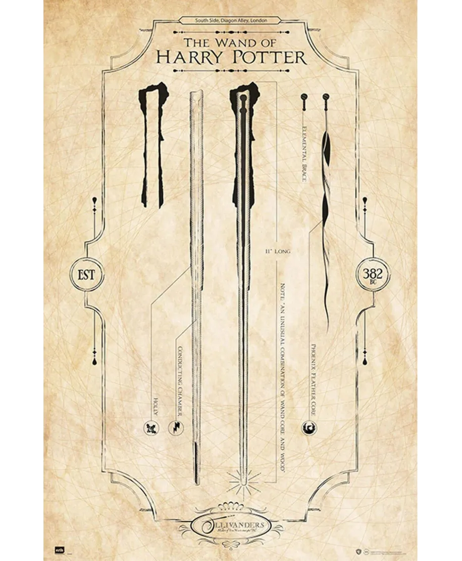 Harry Potter The Wand - plakat