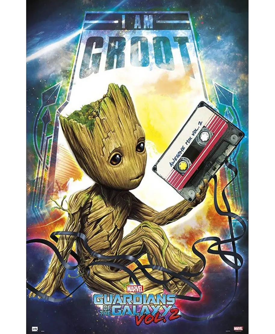 Strażnicy Galaktyki Vol. 2 Groot - plakat