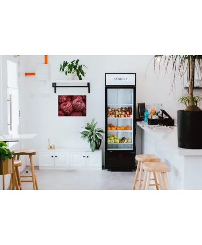 Zmrożone maliny - Obraz na płótnie