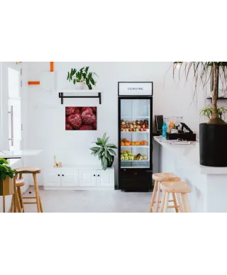 Zmrożone maliny - Obraz na płótnie