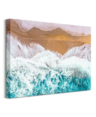 Fale przy brzegu - Obraz na płótnie