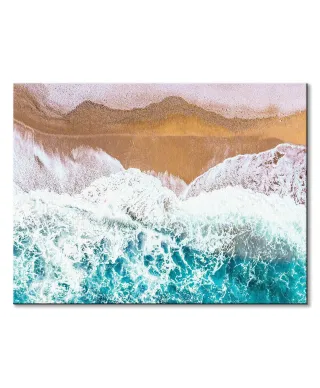 Fale przy brzegu - Obraz na płótnie