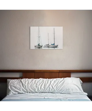 Łodzie - Obraz na płótnie