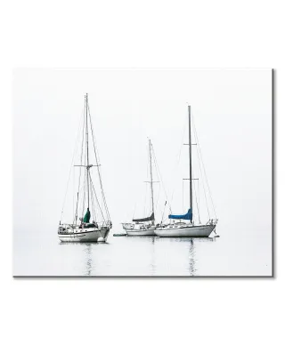 Łodzie - obraz na płótnie