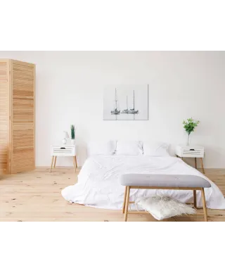 Łodzie - obraz na płótnie