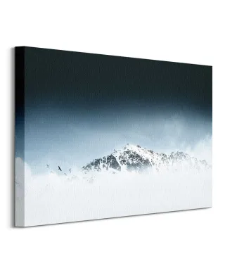 Góra we mgle - obraz na płótnie