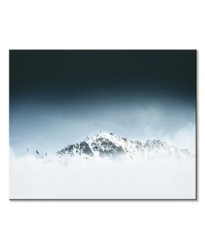 Góra we mgle - obraz na płótnie