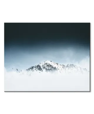 Góra we mgle - obraz na płótnie