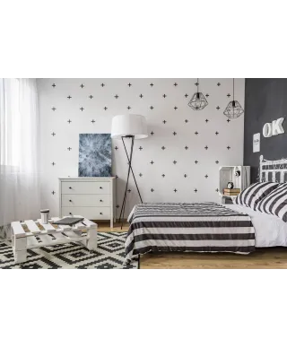 Zaśnieżony las - obraz na płótnie