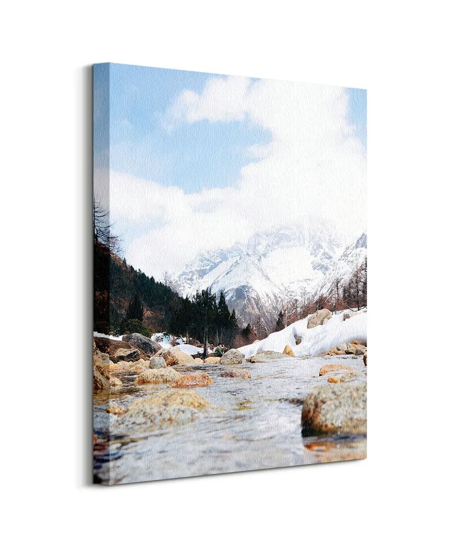 Górski strumyk - obraz na płótnie