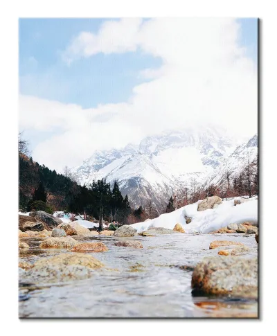 Górski strumyk - obraz na płótnie