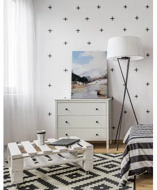 Górski strumyk - obraz na płótnie