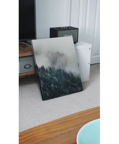 Zamglony Las - obraz na płótnie