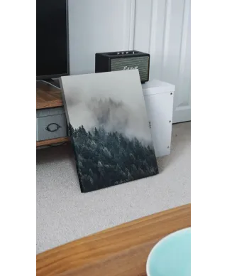 Zamglony Las - obraz na płótnie