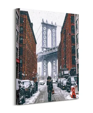 Zimowy Brooklyn - obraz na płótnie