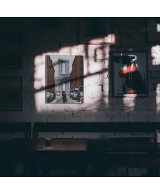 Zimowy Brooklyn - obraz na płótnie