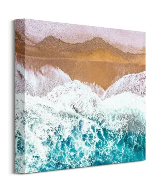Fale przy brzegu - obraz na płótnie