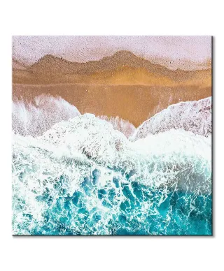 Fale przy brzegu - obraz na płótnie