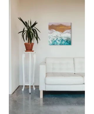 Fale przy brzegu - obraz na płótnie