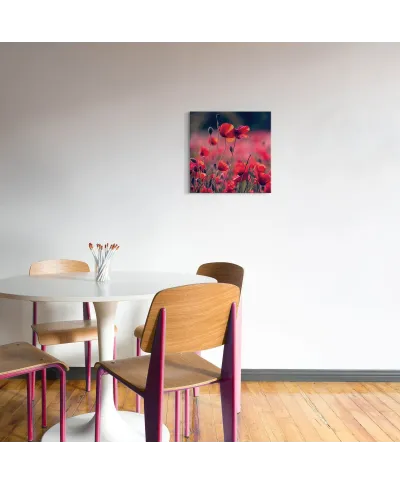 Maki na łące - obraz na płótnie