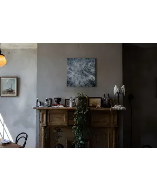 Zaśnieżony las - obraz na płótnie