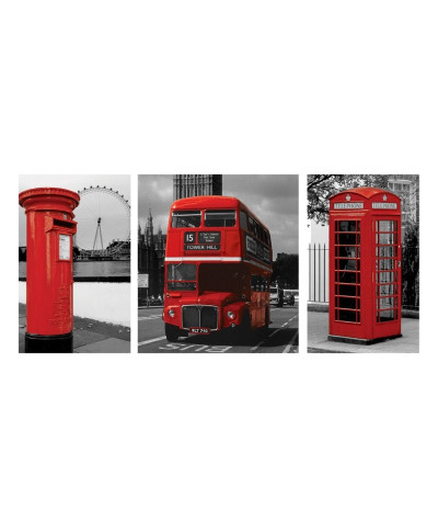 London (Red Triptych) - reprodukcja