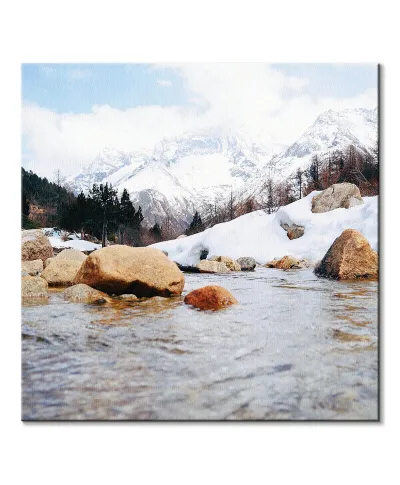 Górski strumyk - obraz na płótnie