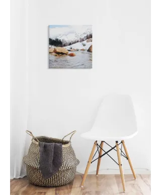 Górski strumyk - obraz na płótnie