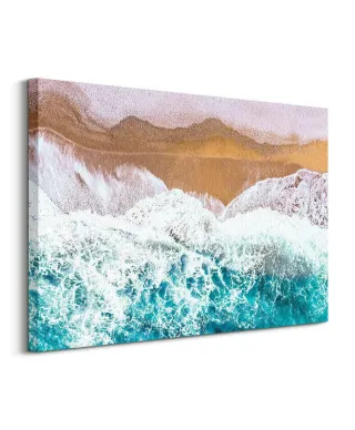 Fale przy brzegu - obraz na płótnie