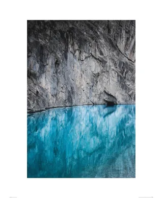 Klif nad jeziorem - reprodukcja