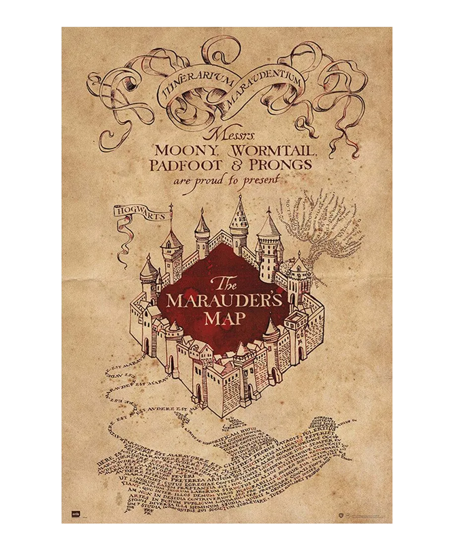 Harry Potter The Marauders Map - plakat