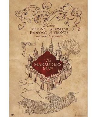 Harry Potter The Marauders Map - plakat