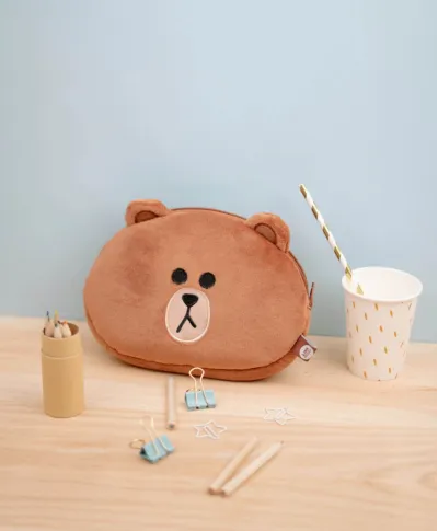 Line Friends Brown Plush - piórnik