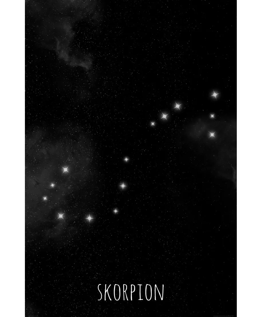 Skorpion konstelacja gwiazd - plakat