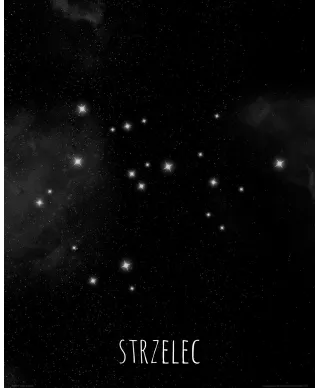 Strzelec konstelacja gwiazd - plakat