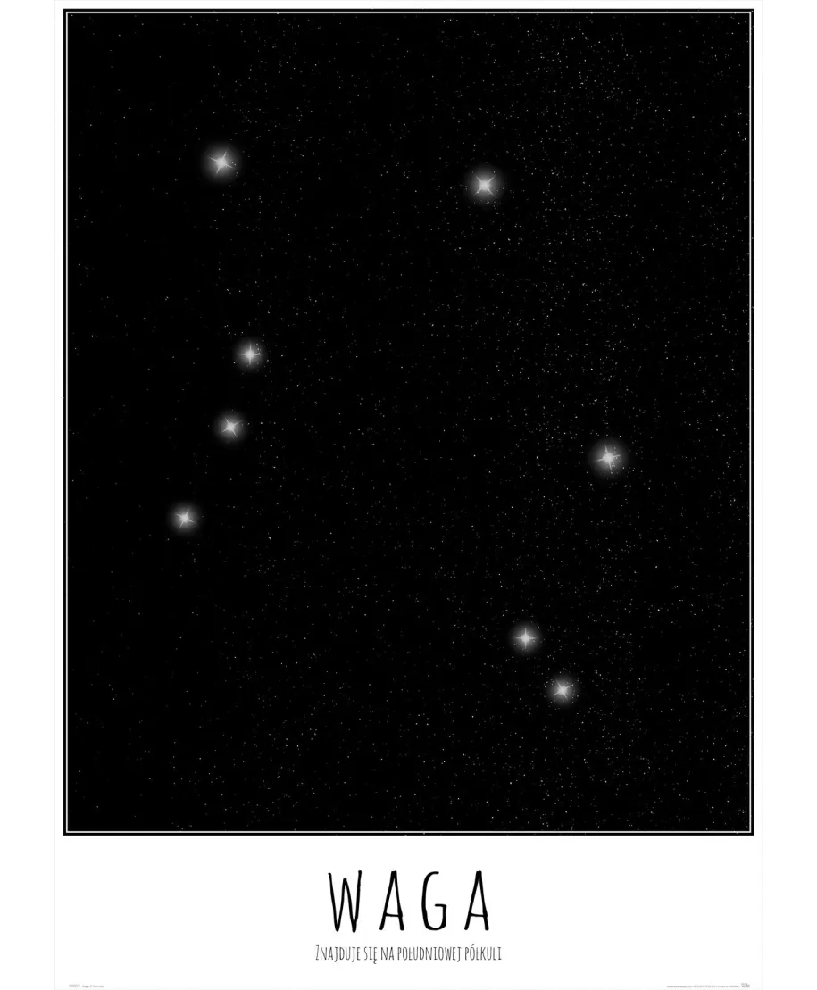 Waga z opisem - plakat