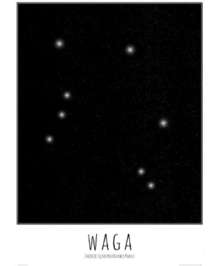 Waga z opisem - plakat