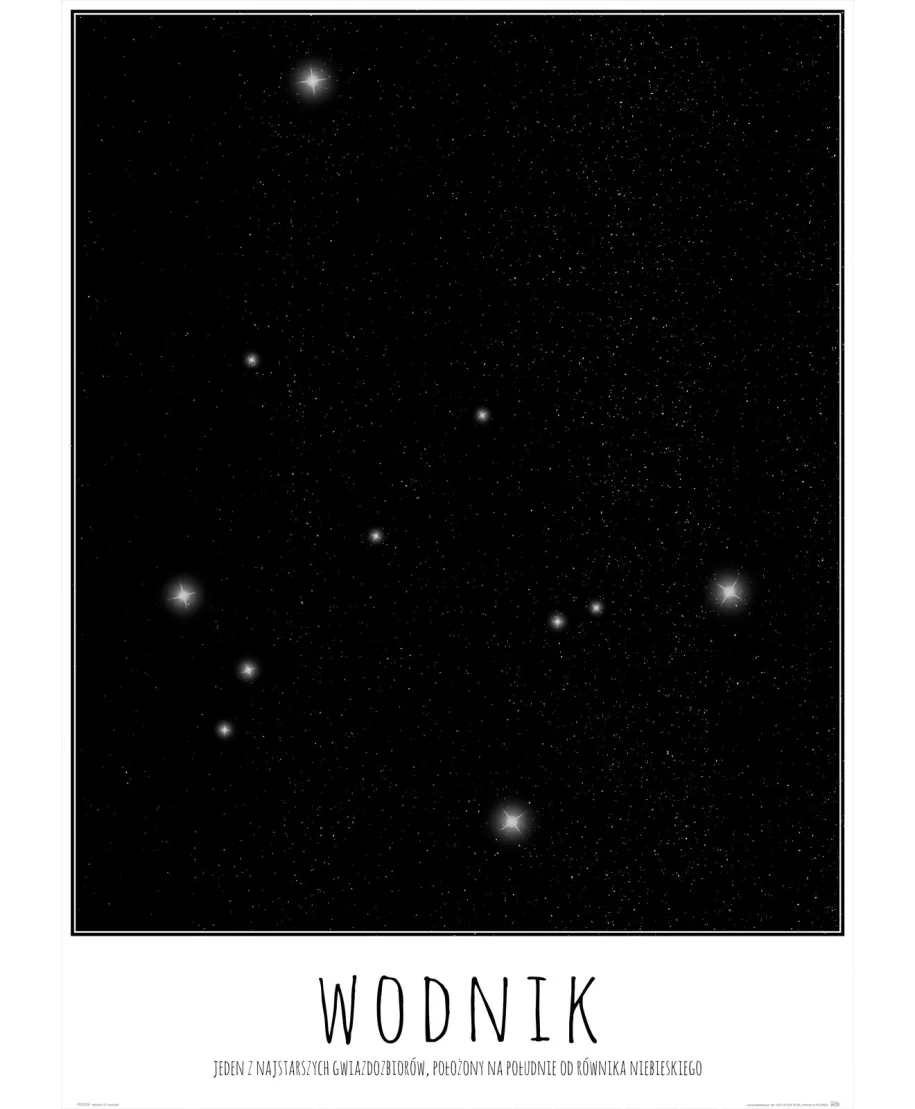 Wodnik z opisem - plakat