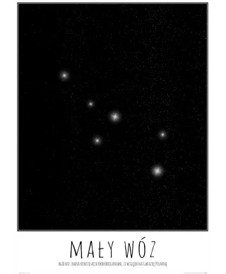 Mały Wóz z opisem - plakat