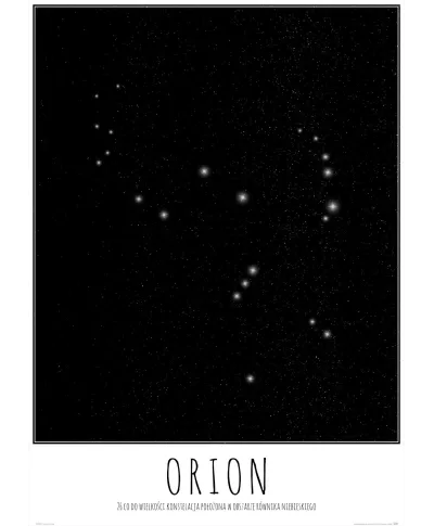 Orion z opisem - plakat