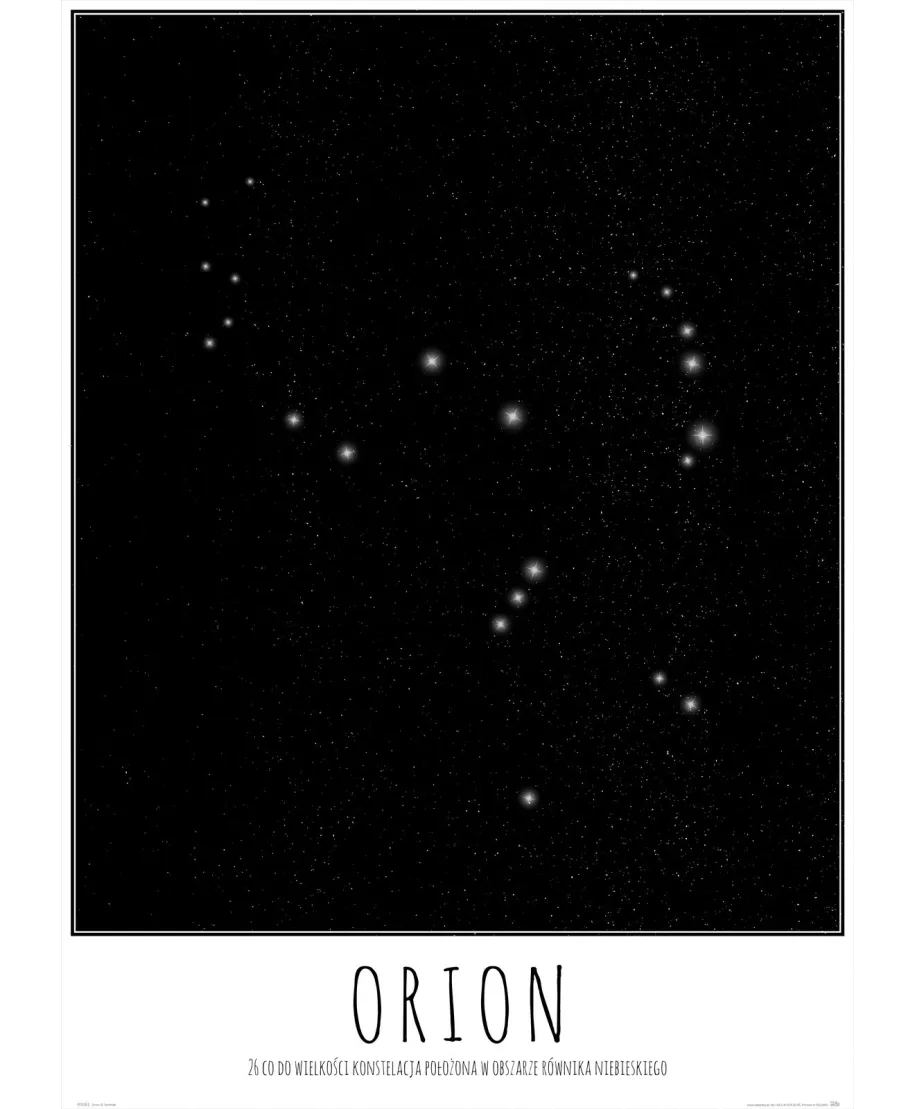 Orion z opisem - plakat