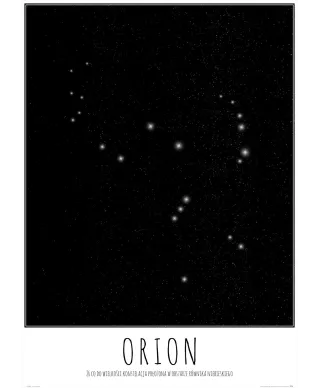 Orion z opisem - plakat